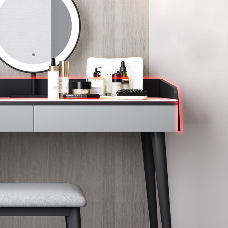 Vanity in legno ingegnerizzato contemporaneo 37,8 "H Vanity set con sgabello