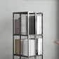 Standard Metal Bookcase Industrial Open Back Bookshelf with Shelves