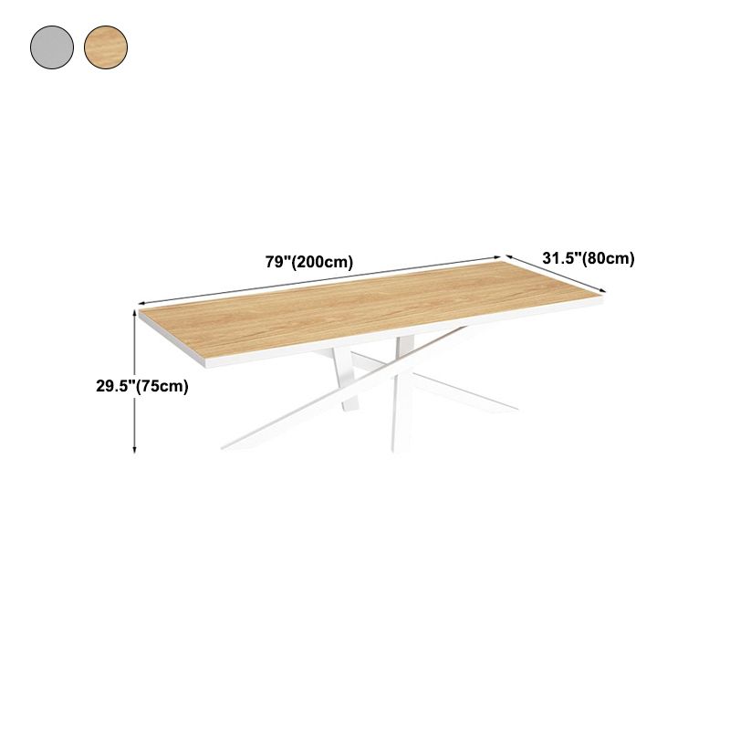 Glam Style Rectangular Office Desk Solid Wood Writing Desk for Office Clearhalo 'furn' 'furn_office_desk' 'Furniture' 'Office Desks' 'Office Furniture' 'office_desk' 1200x1200_20023de4-5064-4ed8-a14f-e51508099e26