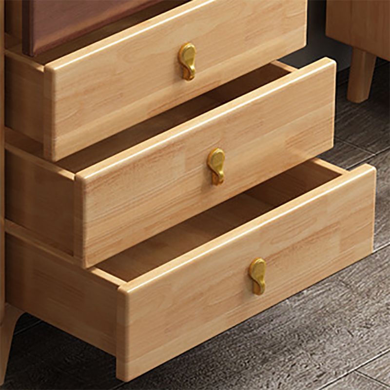 Torace contemporaneo legno massiccio con cassetto gambe quadrate accento cassa