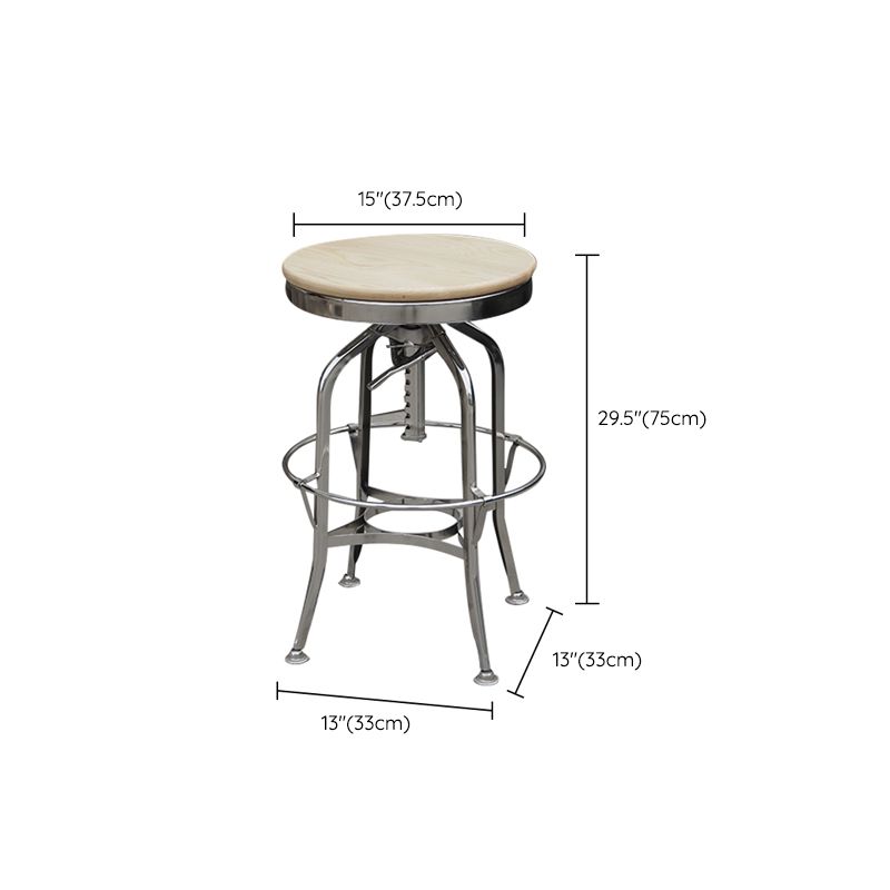 Industrial Metal Legs Bar Stools Indoor Faux Leather Counter Chair Clearhalo 'Bar Furniture' 'Bar Stools' 'bar_stools' 'furn' 'furn_bar_stools' 'Furniture' 'Kitchen & Dining Furniture' 1200x1200_2003a47c-450a-44dc-a658-ad537374a56f