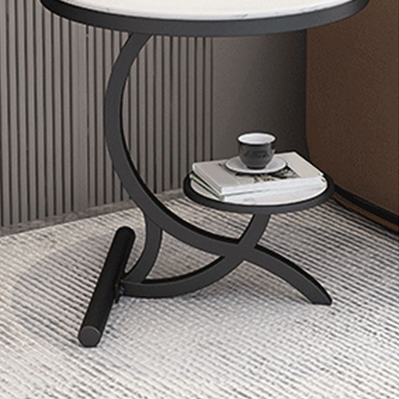 Mesa de esquina abstracta moderna Mesa de extremo redonda para la sala de estar para la sala de estar