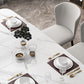 Luxury Sintered Stone Top Table Rectangle Table with Trestle Base in Gold Clearhalo 'Dining Tables & Seating' 'Dining Tables' 'dining_table' 'furn' 'furn_dining_table' 'Furniture' 'furniture_dining_table' 'Kitchen & Dining Furniture' 'kitchen' 'kitchen_dining_table' 1200x1200_2003f95b-5ddb-448a-bbe7-e104c46e9c7a