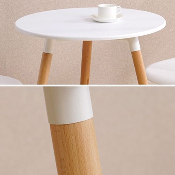 Wooden Dining Room Table for 2 Person with Natural Wood Legs Clearhalo 'Dining Tables & Seating' 'Dining Tables' 'dining_table' 'furn' 'furn_dining_table' 'Furniture' 'Kitchen & Dining Furniture' 1200x1200_2005d553-2575-4f61-a73f-b2179a7ab4c0
