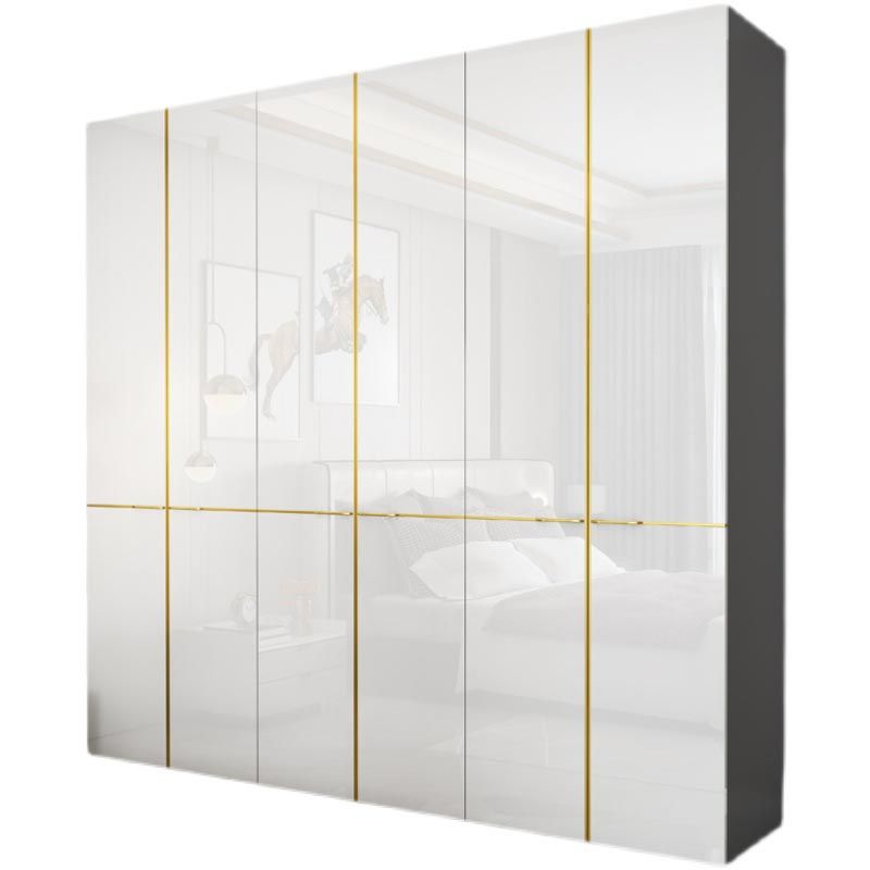 Armoire armoire de garde-robe moderne avec rail de vêtements