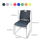 Sedia da scrivania moderna da 21 "senza ruote.