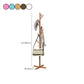 Free Standing Hall Tree Wood Nordic Style Coat Hanger with 8 Hooks