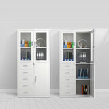 Moderner Glastatkabinett Feste Farbanlagenschrank für Home Office