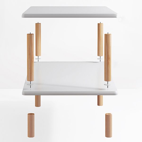 オープンバックモダンなスタイルの本棚留学室用の木製本棚