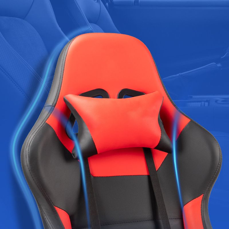 Modern Desk Chair Lether Gaming Chair High-Back Chair with Wheels Clearhalo 'furn' 'furn_office_chair' 'Furniture' 'Office Chairs' 'Office Furniture' 'office_chair' 1200x1200_20093d36-0847-4324-b6ae-e2ad9bbff73a