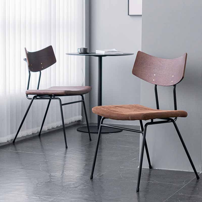 Contemporary Style Dining Chairs Armless Kitchen Side Chair with Metal Legs Clearhalo ' kitchen&dining_furn' 'Dining Chairs' 'Dining Tables & Seating' 'dining_chair' 'furn' 'furn_dining_chair' 'Furniture' 'furniture_dining_chair' 'Kitchen & Dining Furniture' 'kitchen' 1200x1200_200994e4-ddb8-4899-ad1a-e5c8a3dd6c74