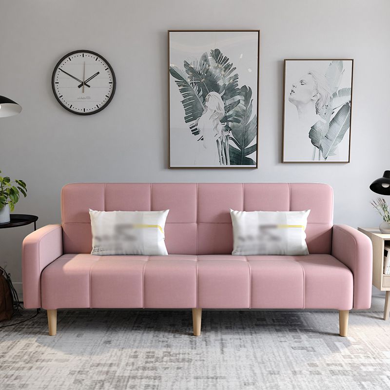 Transitional Modern Loose Back Linen Square Arm Settee with slipcovered Clearhalo 'furn' 'furn_sofas' 'Furniture' 'furniture_sofas' 'kitchen' 'kitchen_sofas' 'Living Room Furniture' 'Sofa' 'sofas' 1200x1200_200a958e-9d28-402f-a870-0e82b5e70770