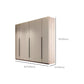 Hinged Storage Cabinet Modern Wardrobe Armoire with Garment Rod Clearhalo 'Armoires & Wardrobes' 'armoires_wardrobes' 'Bedroom Furniture' 'furn' 'furn_armoires_wardrobes' 'Furniture' 1200x1200_200bc31e-307c-481b-8afd-4ec4644c9d77