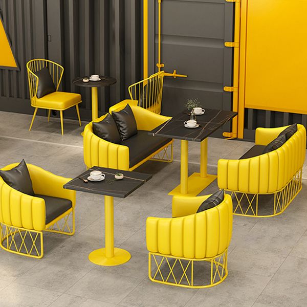 Industrial Style Dining Room Collection Stone Dinette Table for Dining Room Clearhalo ' dining_table' 'Dining Tables & Seating' 'Dining Tables' 'furn' 'furn_dining_table' 'Furniture' 'furniture_dining_table' 'Kitchen & Dining Furniture' 'kitchen&dining_furn' 'kitchen' 'kitchen_dining_table' 1200x1200_200bd376-3bd1-4c67-8018-2355d60b40bc