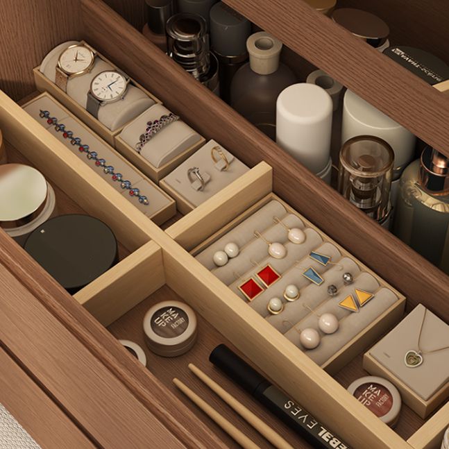 Solid Wood Scandinavian With Drawer Mirror Bedroom Make-up Vanity Clearhalo 'Bedroom Furniture' 'furn' 'furn_makeup_vanities' 'Furniture' 'Makeup Vanities' 'makeup_vanities' 1200x1200_200d4ae5-738b-4da0-a317-54ea602a9e84