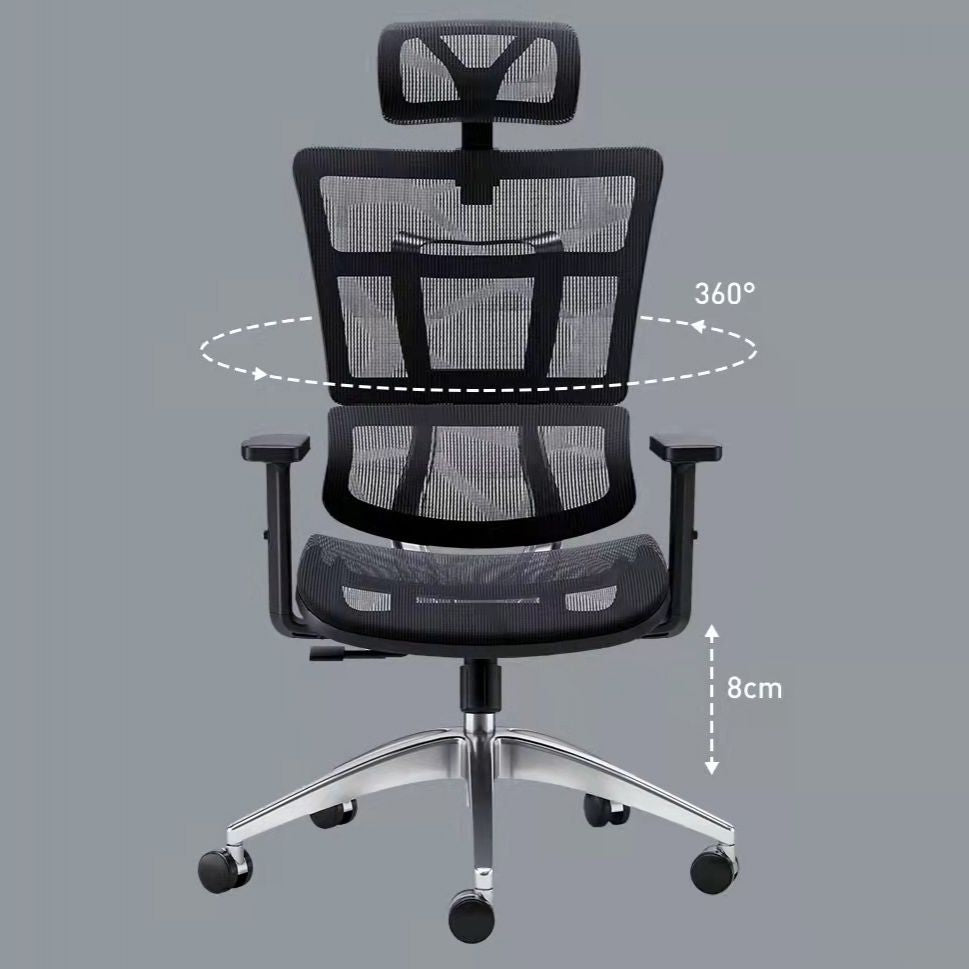 Contemporary Slide Office Chair High Back Adjustable Seat Height Desk Chair Clearhalo 'furn' 'furn_office_chair' 'Furniture' 'Office Chairs' 'Office Furniture' 'office_chair' 1200x1200_200f45d4-d770-4a59-888a-fba8ae3a6684
