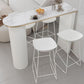 Industrial Bar Table Set 1/5 Pcs Stone Top Bar Table and Plastic Stools Clearhalo 'Bar Furniture' 'furn' 'furn_home_bar_bar_sets' 'Furniture' 'Home Bars & Bar Sets' 'home_bar_bar_sets' 'Kitchen & Dining Furniture' 1200x1200_200f92fd-6e3d-449b-95ff-3b4c79824286