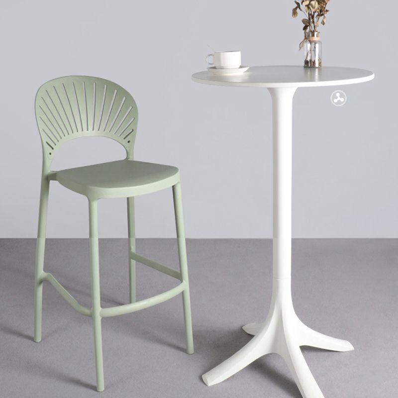 Nordic Style Plastic Stackable Bar Stools for Home Use Armless Low Back Stools Clearhalo 'Bar Furniture' 'Bar Stools' 'bar_stools' 'furn' 'furn_bar_stools' 'furniture_bar_stools' 'Kitchen & Dining Furniture' 'kitchen&dining_furn' 'kitchen' 'kitchen_furn' Furniture' 1200x1200_20104f40-d8f6-4c93-a9e9-f366b283b8dc