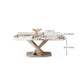 Glam Stone Rectangle Dining Table Metal Base for Dining Room Clearhalo 'Dining Tables & Seating' 'Dining Tables' 'dining_table' 'furn' 'furn_dining_table' 'Furniture' 'Kitchen & Dining Furniture' 1200x1200_2010ca6f-5ba5-4f3a-ae37-015bf9794d6a