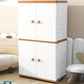 Contemporary Style Wardrobe Armoire Plastic Non-Hanging Armoire with Door