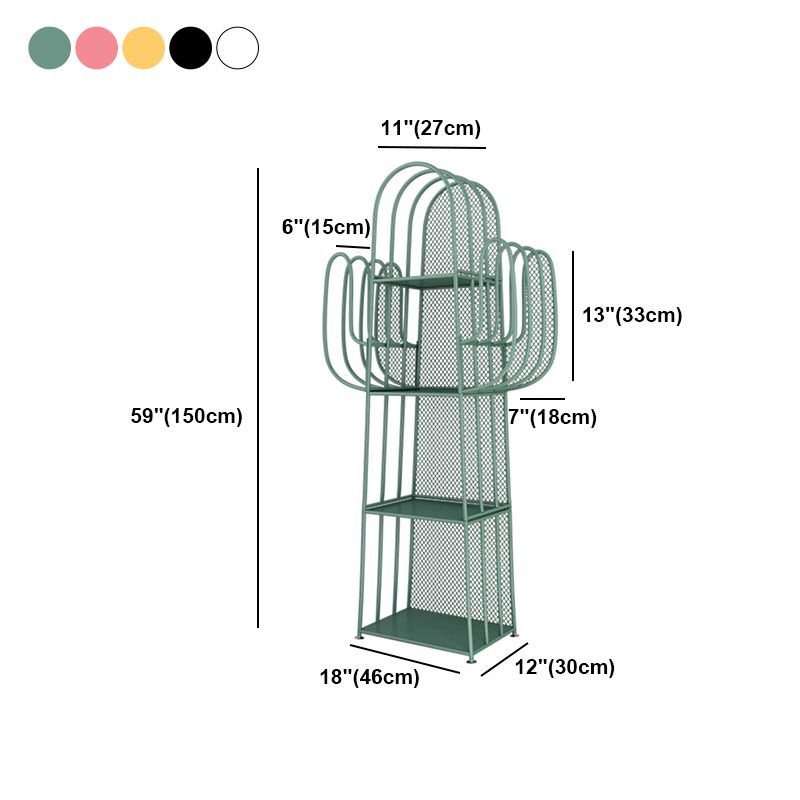 59"H Scandinavian Style Bookshelf Metal Shelf Bookcase for Home Use Clearhalo 'Bookcases' 'furn' 'furn_bookcases' 'Furniture' 'furniture_bookcases' 'Office Furniture' 1200x1200_2015b414-77cf-4bf7-bc07-fe5daa66e287