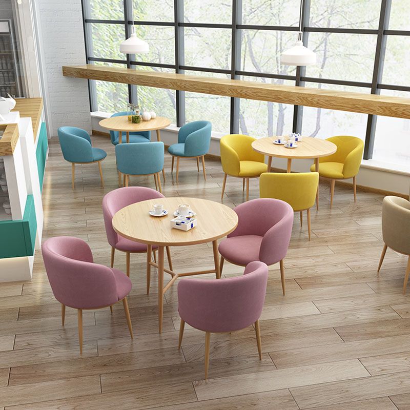 Modern Style Natural Iron Arm Chair Upholstered Side Chair for Dining Room Clearhalo 'Dining Chairs' 'Dining Tables & Seating' 'dining_chair' 'furn' 'furn_dining_chair' 'Furniture' 'furniture_dining_chair' 'Kitchen & Dining Furniture' 1200x1200_20173d72-2ad6-470d-b947-c230bec96804