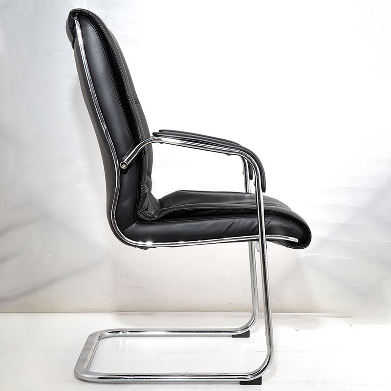 Contemporary Ergonomic Office Chair Mid-Back No Wheels Guest Chair Clearhalo 'furn' 'furn_office_chair' 'Furniture' 'Office Chairs' 'Office Furniture' 'office_chair' 1200x1200_20178284-53c6-434e-835a-07b96276a57a