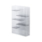 Contemporary Closed Back Bookshelf Standard Acrylic Bookcase with Shelves Clearhalo 'Bookcases' 'furn' 'furn_bookcases' 'Furniture' 'Office Furniture' 1200x1200_2018fc5a-a65a-44e6-9754-32c56a18e996