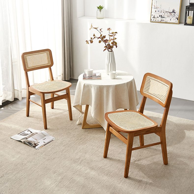 Glam Rattan Patio Dining Chair Open Back Dining Side Chair for Dining Room Clearhalo 'Dining Chairs' 'Dining Tables & Seating' 'dining_chair' 'furn' 'furn_dining_chair' 'Furniture' 'furniture_dining_chair' 'Kitchen & Dining Furniture' 1200x1200_20190efe-15c4-4a70-95f4-23c007634af3