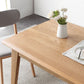 Natuurlijke moderne rechthoekige eiken tafelbladtafel met 4 poten