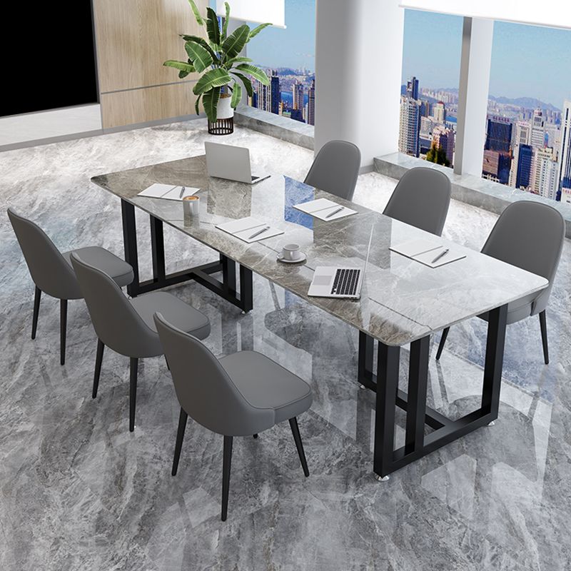 Office Study Table Curved Shaped Modern Sintered Stone Meeting Desk Clearhalo 'furn' 'furn_office_desk' 'Furniture' 'furniture_office_desk' 'Office Desks' 'Office Furniture' 'office_desk' 1200x1200_201973df-e77e-4c26-9ec0-c806fb7ea24e