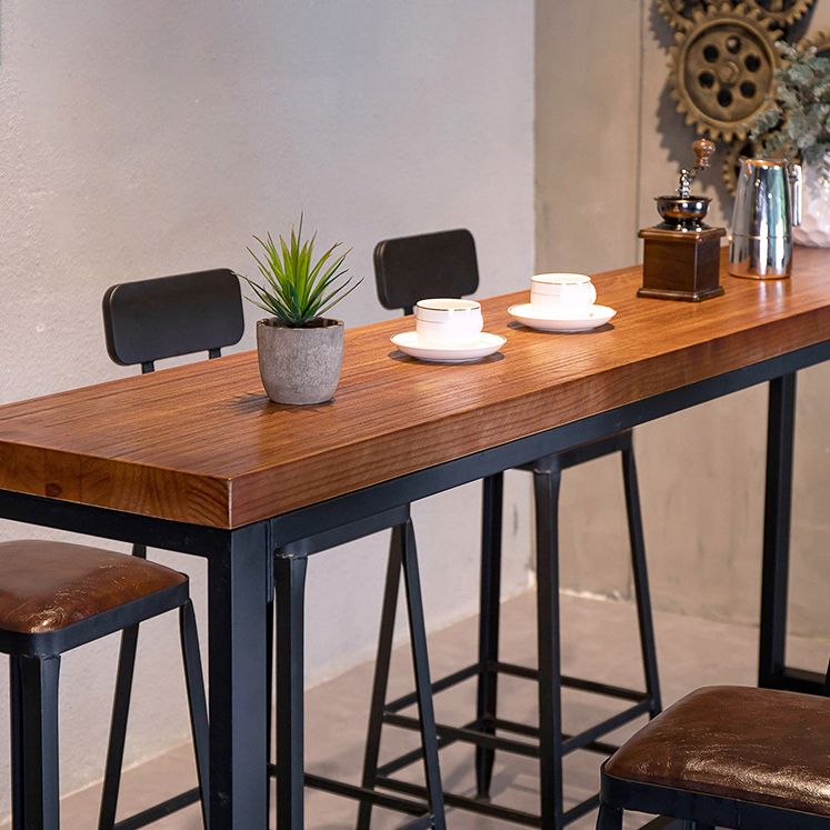 Industrial Bar Table Set 1/4/7/9 Pieces Solid Wood Pub Table Set for Indoor Clearhalo 'Bar Furniture' 'furn' 'furn_home_bar_bar_sets' 'Furniture' 'Home Bars & Bar Sets' 'home_bar_bar_sets' 'Kitchen & Dining Furniture' 1200x1200_201a01d9-c2db-4597-980a-204bc1c913cb