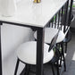Rectangle Counter-height-Height Pub Table Coffee Shop Pub Bar Table avec rangement