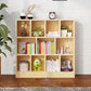 2/3-Shelf Natural Modern Bookshelf Pine Wood Geometric Closed Back Bookshelf Clearhalo 'Bookcases' 'furn' 'furn_bookcases' 'Furniture' 'furniture_bookcases' 'kitchen' 'kitchen_bookcases' 'Living Room Furniture' 'Office Furniture' 1200x1200_201bd208-8cfd-42ae-88b5-0d648aaacb88
