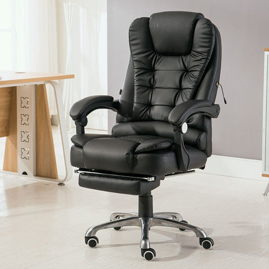 Sedia da ufficio contemporanea con Silver Metal Base Executive Ergonomic Computer Chair