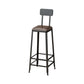 Armless Dining Stool Contemporary Bar Stool with Black Metal Base Clearhalo 'Bar Furniture' 'Bar Stools' 'bar_stools' 'furn' 'furn_bar_stools' 'Furniture' 'Kitchen & Dining Furniture' 1200x1200_201df0f1-58ef-4831-aa13-177a43290f07