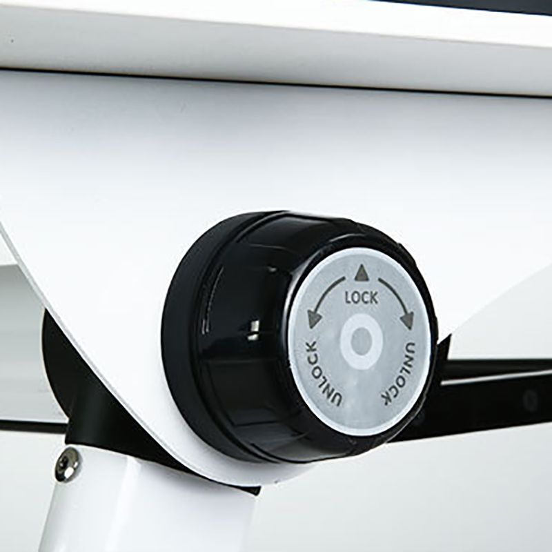 Escritorio de escritura contemporánea para escritorio rectangular de 30 "H de 30" en blanco