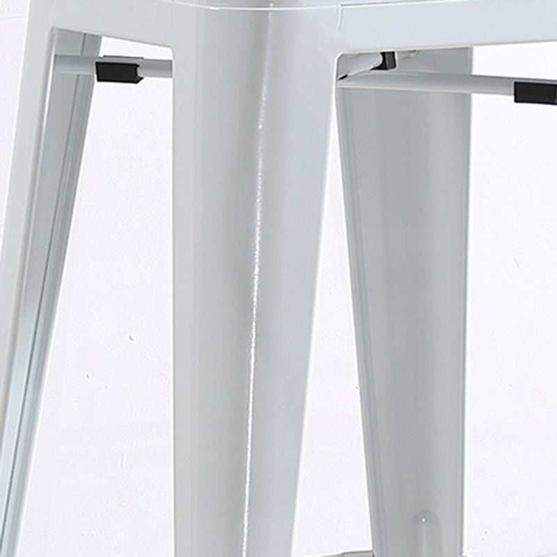 Metal Modern Indoor Bar Stool Footrest Low Back Counter Height Rectangular Stool Clearhalo 'Bar Furniture' 'Bar Stools' 'bar_stools' 'furn' 'furn_bar_stools' 'furniture_bar_stools' 'Kitchen & Dining Furniture' 'kitchen&dining_furn' 'kitchen' 'kitchen_furn' Furniture' 1200x1200_201fb441-94c8-4537-9042-94da474a30c3