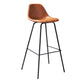 Contemporary Style Bar-stool Bucket Bar Stool with Metal Legs for Home Clearhalo 'Bar Furniture' 'Bar Stools' 'bar_stools' 'furn' 'furn_bar_stools' 'Furniture' 'Kitchen & Dining Furniture' 1200x1200_2022b016-5b83-4cab-a26b-045c640ddfa3