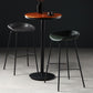 Contemporary Faux Leather Low Back Bucket Bar Stools with Metal Base Clearhalo 'Bar Furniture' 'Bar Stools' 'bar_stools' 'furn' 'furn_bar_stools' 'Furniture' 'Kitchen & Dining Furniture' 1200x1200_2022b9f7-0455-41e4-b7dd-b0d6816bf576