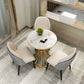 Simple Style Home Sintered Stone Dining Table Round Shape Table with Metallic Pedestal Base Clearhalo ' dining_table' 'Dining Tables & Seating' 'Dining Tables' 'furn' 'furn_dining_table' 'Furniture' 'furniture_dining_table' 'Kitchen & Dining Furniture' 'kitchen&dining_furn' 'kitchen' 'kitchen_dining_table' 1200x1200_2026ea73-29a3-40e6-b2ab-c62c14fad982