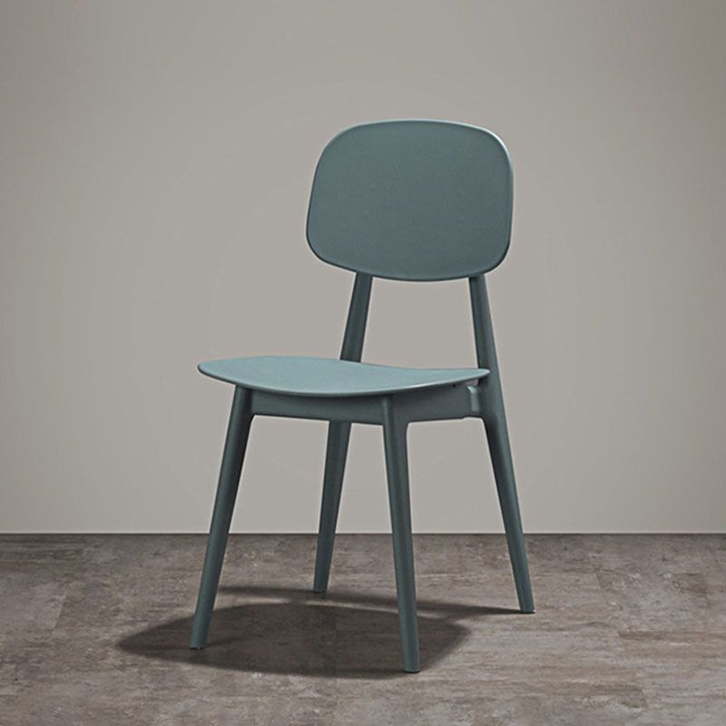 Scandinavian Design Open Back Dining Side Chair Plastic Dining Armless Chair Clearhalo ' kitchen&dining_furn' 'Dining Chairs' 'Dining Tables & Seating' 'dining_chair' 'furn' 'furn_dining_chair' 'Furniture' 'furniture_dining_chair' 'Kitchen & Dining Furniture' 'kitchen' 1200x1200_2028f5fb-4486-4d52-a55a-578e235a6ce4