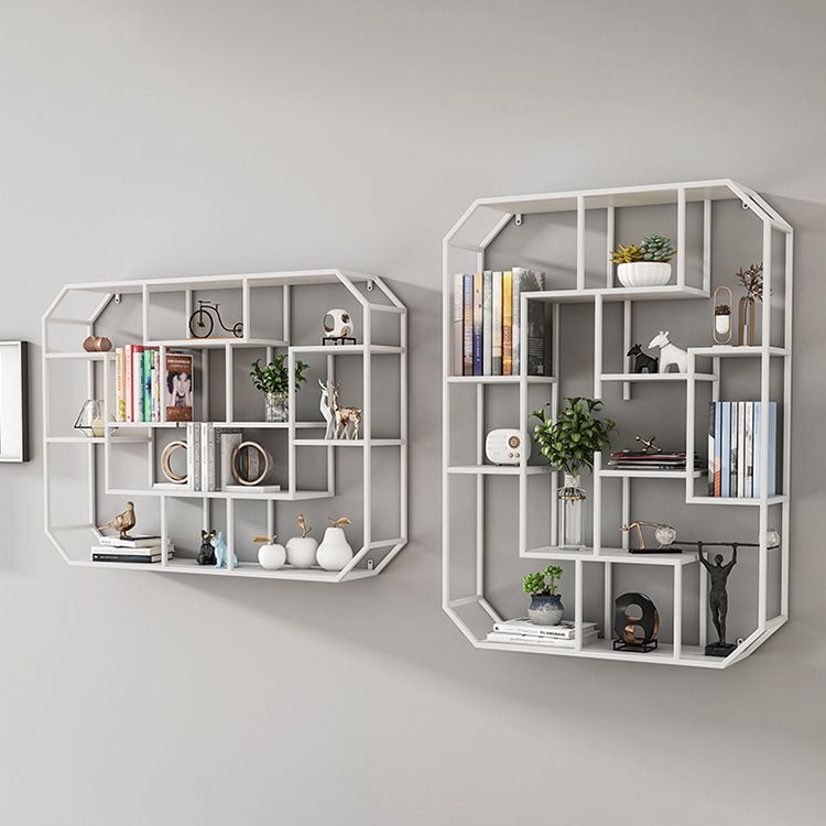 Industrial Iron Bookshelf Wall Mounted Bookshelf for Office and Family Living Room Clearhalo 'Bookcases' 'furn' 'furn_bookcases' 'Furniture' 'furniture_bookcases' 'Office Furniture' 1200x1200_2029bab7-0a2e-4c12-8059-00f2632b749e