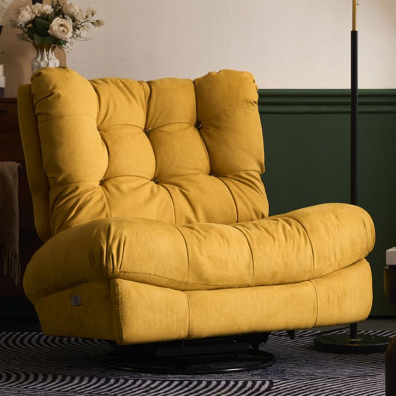 Faux Leder Flügelstuhl Liege Schwenkrocker Liegestuhl Feste Farbe