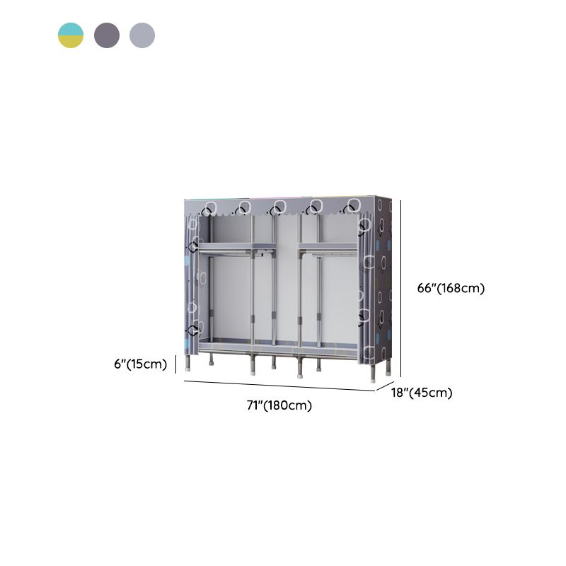 Metallgarderobeschrank mit Regalen modern