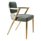 Scandinavian Style Arm Open Back Side Chairs Faux Leather Dining Chairs Clearhalo 'Dining Chairs' 'Dining Tables & Seating' 'dining_chair' 'furn' 'furn_dining_chair' 'Furniture' 'furniture_dining_chair' 'Kitchen & Dining Furniture' 1200x1200_202c118e-5024-49a6-972e-7df11509e2bc
