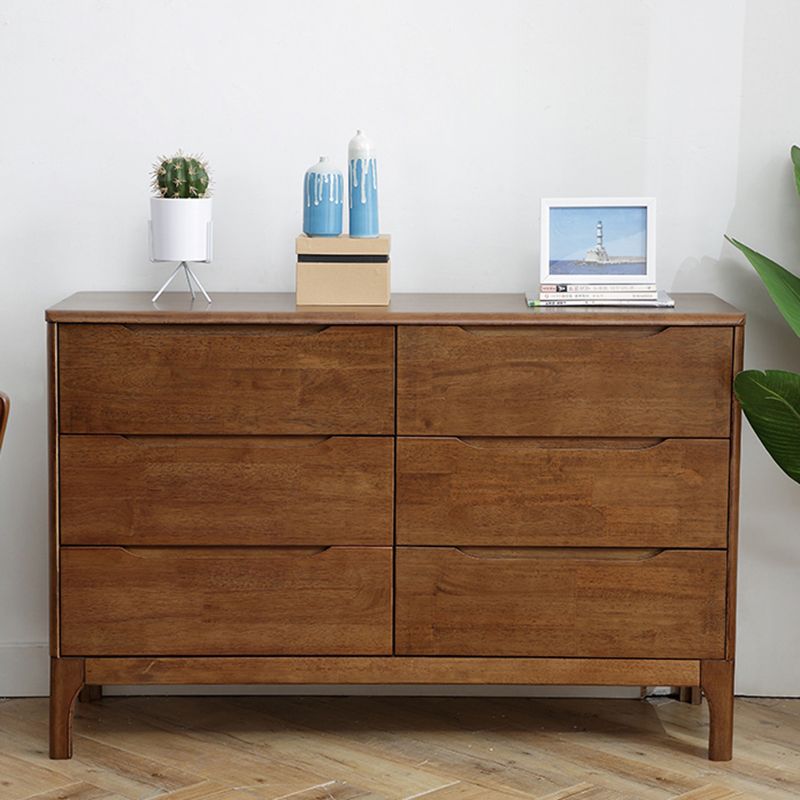 Modern Rubberwood Solid Wood Buffet Sideboard 15.7"D Dining Room Buffet Server with Drawer Clearhalo 'buffet_sideboard' 'Buffets & Sideboards' 'furn' 'furn_buffet_sideboard' 'Furniture' 'furniture_buffet_sideboard' 'Kitchen & Dining Furniture' 1200x1200_202c1e4a-6fa4-4d6d-92f3-dd48be9c8dab