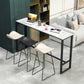 Modern Style Pub Dining Set 1/4 Pieces Rectangle Marble Counter Set