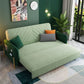 Divano moderno a 2/3 posti in divano a braccio quadrato verde con deposito