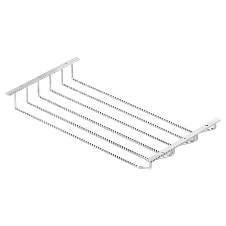 Porta moderna in vetro e stelo in vetro di vino in metallo in Chrome